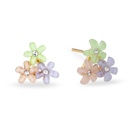 New Acrylic Colorful Flower Stud Earrings for Women Simple Spot Fashion Copper Fresh Design Hot Sale Earringspicture10