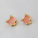 ins new pink little fox earrings simple fashion copper plated wild little fox earringspicture9
