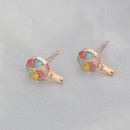 925 Silver Nail Korean Style Ins Simple Stud Earrings Set Spot Fashion Candy Fish Creative Cute Earrings Femalepicture8