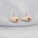 925 Silver Nail Korean Style Ins Simple Stud Earrings Set Spot Fashion Candy Fish Creative Cute Earrings Femalepicture10