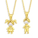 Couple pendants cute simple copper necklace wholesalepicture7