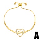 simple design hollow heart retro simple copper bracelet hand jewelrypicture10