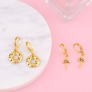 Ballet Girl Earrings Europe and America Creative Small Geometric round Color Zircon Earrings Ear Clip Female Ery52picture10