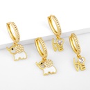 Letter love elephant earrings niche design earrings European and American new earringspicture7