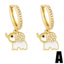 Letter love elephant earrings niche design earrings European and American new earringspicture8