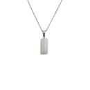 irregular rough stone pendant necklace cylindrical pillar diy necklacepicture11
