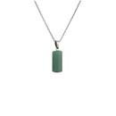 irregular rough stone pendant necklace cylindrical pillar diy necklacepicture13