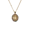 retro copper zircon variety of cross Maria pendant necklace wholesalepicture46