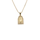 European and American copper zircon cross Virgin Mary necklacepicture14