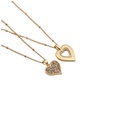 European and American copper zircon Valentines day heart pendant necklacepicture8