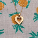 European and American copper zircon Valentines day heart pendant necklacepicture11