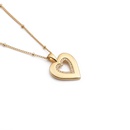 European and American copper zircon Valentines day heart pendant necklacepicture12