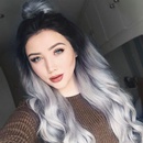 Amazon Foreign Trade CrossBorder ECommerce Wig European and American Long Hair Chemical Fiber Gradient Granny Grey Rose Net HighEnd Supplypicture22