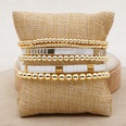 Fashion Street Trendy MultiLayer Twin Beaded High Quality Color Retention Golden Balls Tila Bead Woven Braceletpicture25