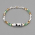 Bohemian Style Imitation Pearl Acrylic Letter Glass Crystal Beads Handmade Bead String Jewelry Smiling Face Twin Braceletpicture16