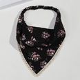 Amazon New Triangular Binder Hair Band Womens Oil SmokeProof Floral Headscarf Autumn and Winter New Elastic Ribbon Women Bandeaupicture11