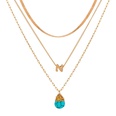 jewelry retro natural turquoise letters multilayered wear revealing temperament necklacepicture11