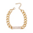 fashion temperament thick chain foot ornaments personality diamond simple anklet hip hop retro accessoriespicture12