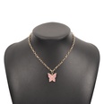 N9514 Ornament Simple Single Layer Butterfly Full Diamond Europe and America Cross Border Sweet Clavicle Necklace Necklacepicture12