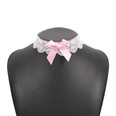N9635 European and American Fashion Short Necklace Lace Bow Simple Necklace Bundle Neck Fabric Creative Necklacepicture14