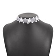 crossborder simple singlelayer creative necklace sand material resin elegant necklacepicture12