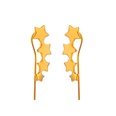 simple fashion ear clip star leaf zircon Ushaped ear bone clippicture15