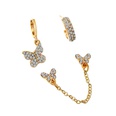 new style zircon butterfly ear clip without pierced chain earrings integrated earringspicture10