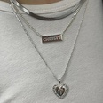 retro hiphop style heart letter multilayer necklace wholesalepicture8