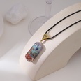 colored stone long necklace semiprecious stone natural gravel crystal pendant wholesalepicture11