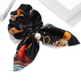 European and American trendy pearl pendant ribbon hair tie bow knot knotted head ropepicture15