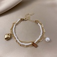 Korean New Fashion Sweet Simple DoubleLayer Pearl Bracelet Combination Ins Style Mori Style Trendy AllMatch Jewelry Womenpicture15