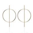 Europische und amerikanische grenz berschreitende Accessoires Retro beliebte geometrische Metall ohrringe Kaltwind Big Circle Ohrringe Frauen anzug Grohandelpicture16