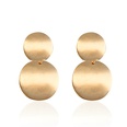 Europe and America Cross Border Accessories Retro Popular Metal Geometry Earrings Cold Wind Big Circle Ear Studs Womens Suit Wholesalepicture22