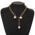 fashion chain pearl necklace punk style adjustable multilayered pendant clavicle chain combinationpicture14