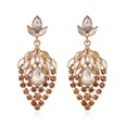 European and American fashion hollow geometric tassel golden drop earrings jewelry wholesalepicture13