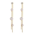 Korean style long tassel earrings elegant and natural pearl earringspicture12