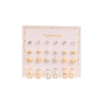 Korean Style New AllMatch 12 Pairs Earrings Set Pearl Flower Stars Heart SilverPlated Earrings Female Amazon Hotpicture40