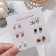 Korean version of autumn and winter earrings set temperament pearl bow earrings wholesalepicture12