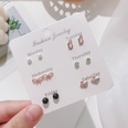 Korean version of autumn and winter earrings set temperament pearl bow earrings wholesalepicture19