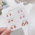 Korean version of autumn and winter earrings set temperament pearl bow earrings wholesalepicture20