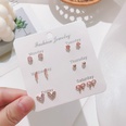 Korean version of autumn and winter earrings set temperament pearl bow earrings wholesalepicture22