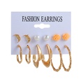 New circle 6 pairs of earrings set fashion pattern earrings pearl earrings wholesalepicture16