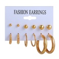 New circle 6 pairs of earrings set fashion pattern earrings pearl earrings wholesalepicture17