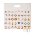 Fashion European and American Style Women Children 20 Pairs Earings Set Snake Triangle Bow Earrings Water Drop Earrings Wholesalepicture12