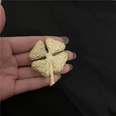 Ancient Golden Clover HighEnd Brooch Female AntiEmptied Safety Pin Niche Cute Wild Pin Fixed Clothes Accessoriespicture13