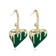 retro metal earrings Japanese and Korean fashion new alloy dripping love earringspicture14