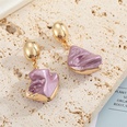 Bohemian Unique Exaggerated Irregular Resin Earrings Candy Color Natural Stone Imitated Earrings CrossBorder Sold Jewelrypicture12
