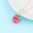 personality bayberry ball pendant necklace imitation natural stone resin retro jewelrypicture21