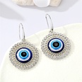 European crossborder jewelry retro hollow rhinestone round demon eye blue earringspicture12