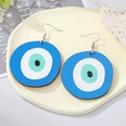 Bohemian exaggerated painted devils eyes wood earrings crossborder jewelrypicture14